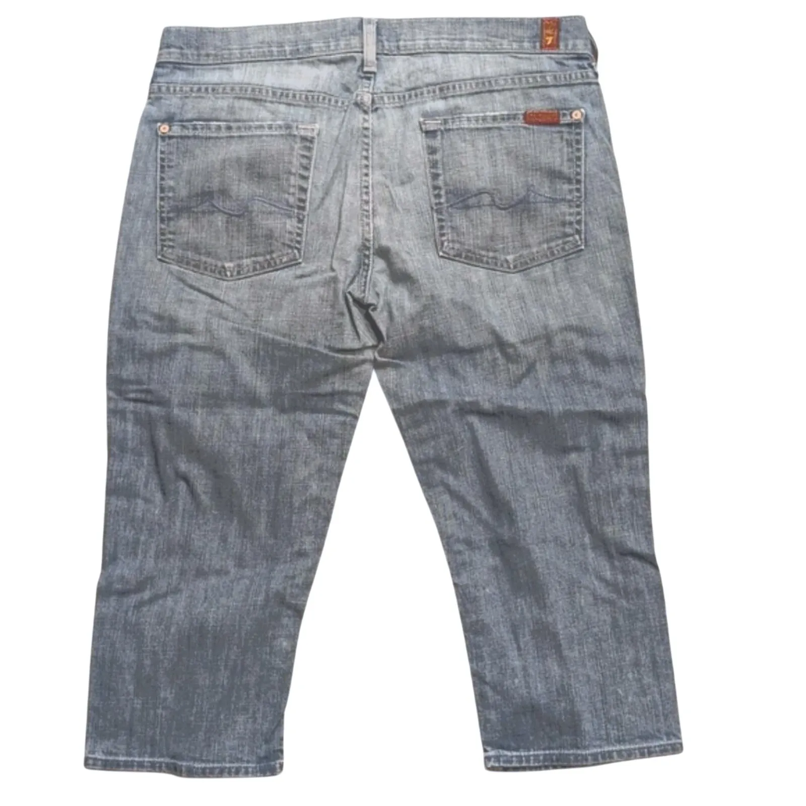 7 For All Mankind Womens 29 Roxanne Capri Crop JEANS Premium Designer Denim - Image 2