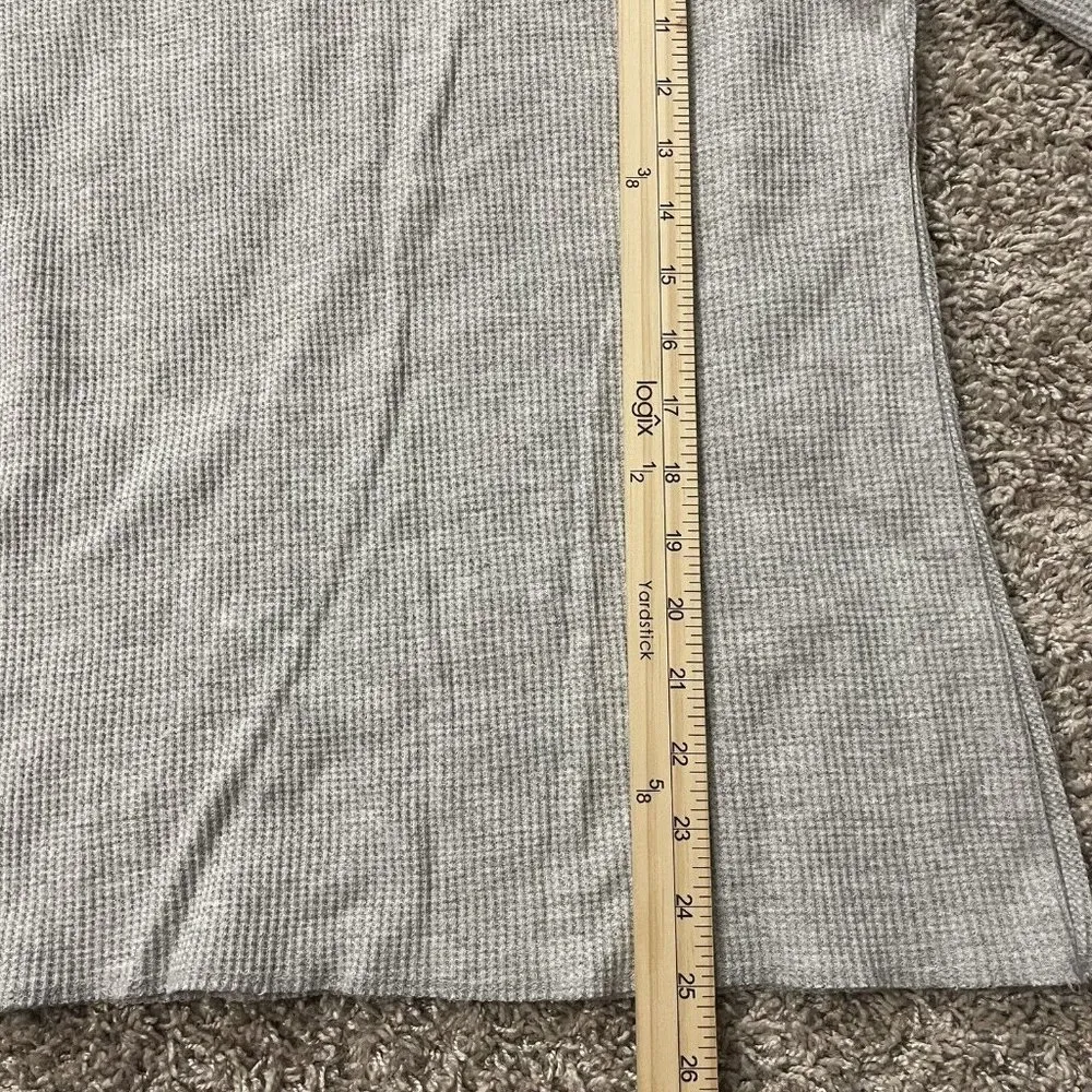 Joe Boxer  Women's Long Sleeve Crew Neck Thermal Knit Gray Large Shirt - Image 5