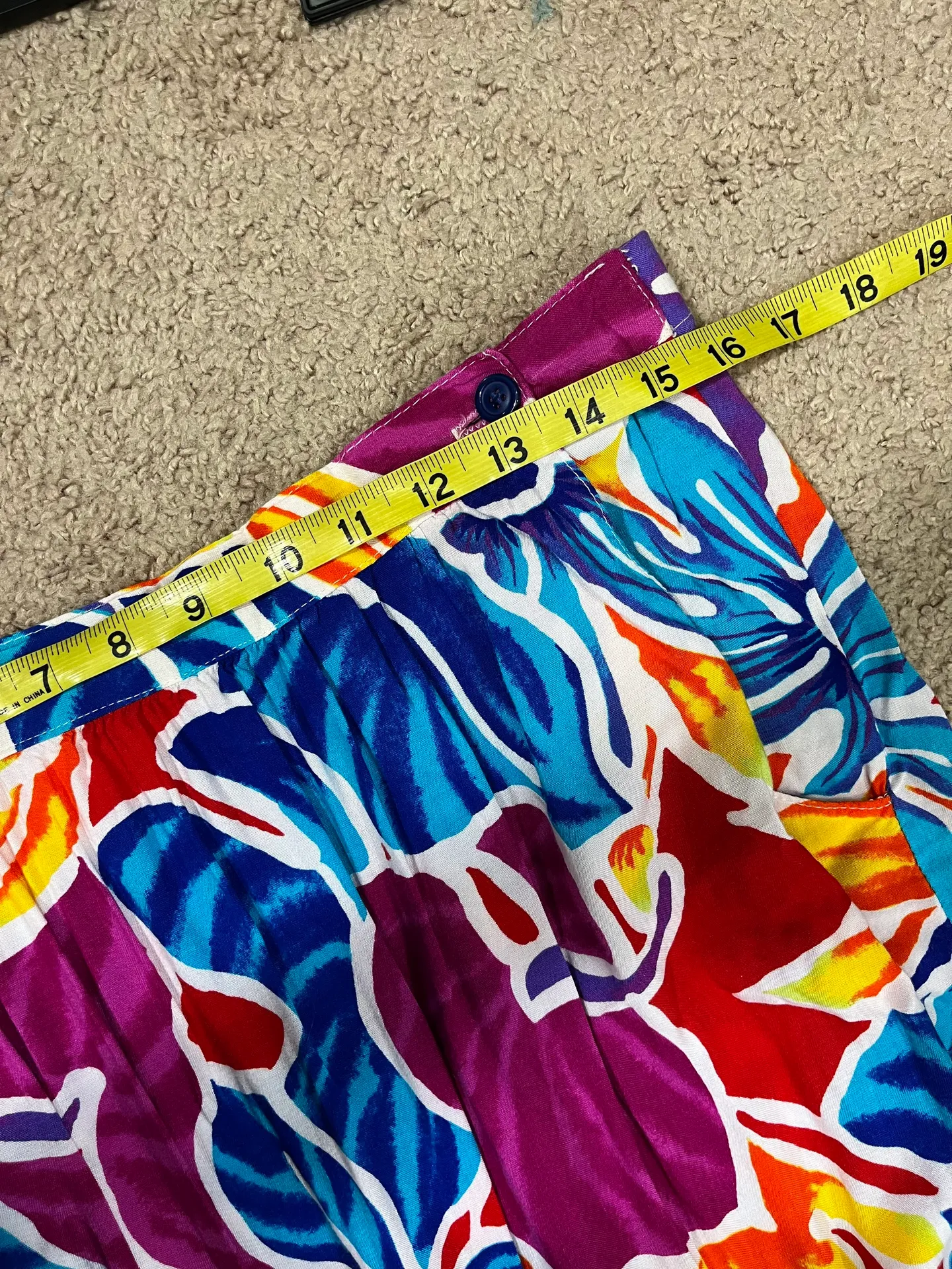 Vintage Retro Hawaiian Skirt 12 Multi - Image 4