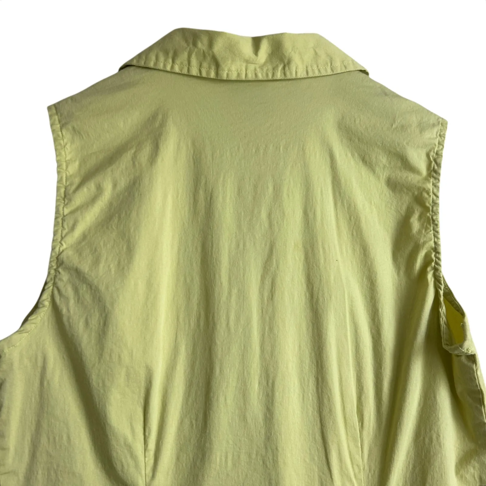 French Kuff Women‎ Top S Chartreuse Cotton Stretch Casual Travel Preppy Comfy Green - Image 5