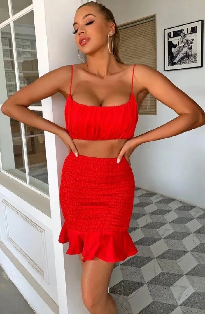 SheIn Two Piece Skirt Set - Image 4