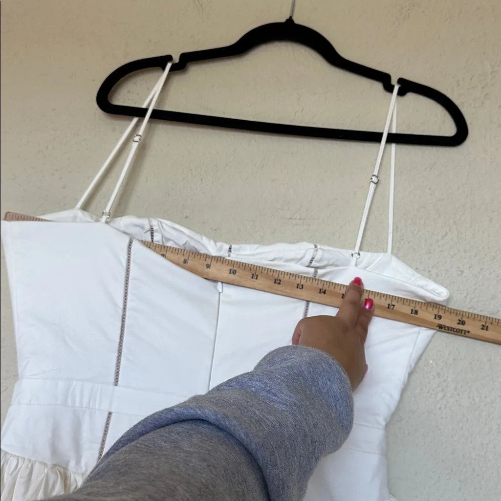 HOUSE OF CB XL D-DD 'Ysabella' White Cotton Maxi Sundress‎ NWOT size XL - Image 9