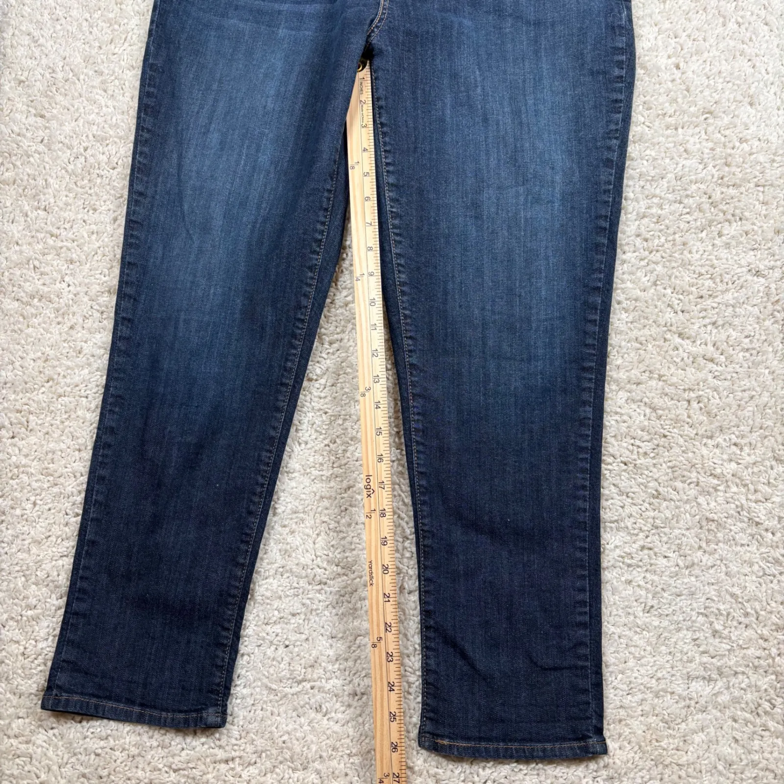 Denizen Modern Straight Crop Jeans Dark Wash Women's Size 16 - Image 3