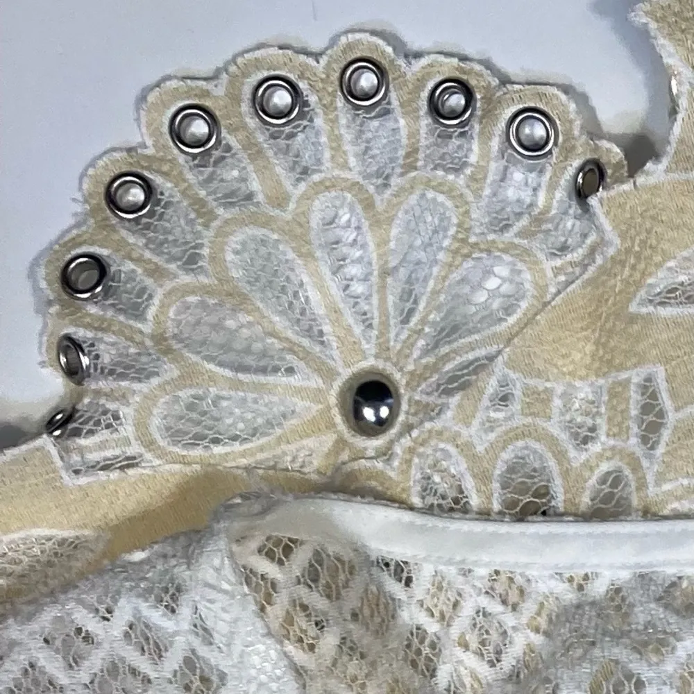 Veronica Beard Sunrise Beaded Crochet Top Size 4 - Image 9