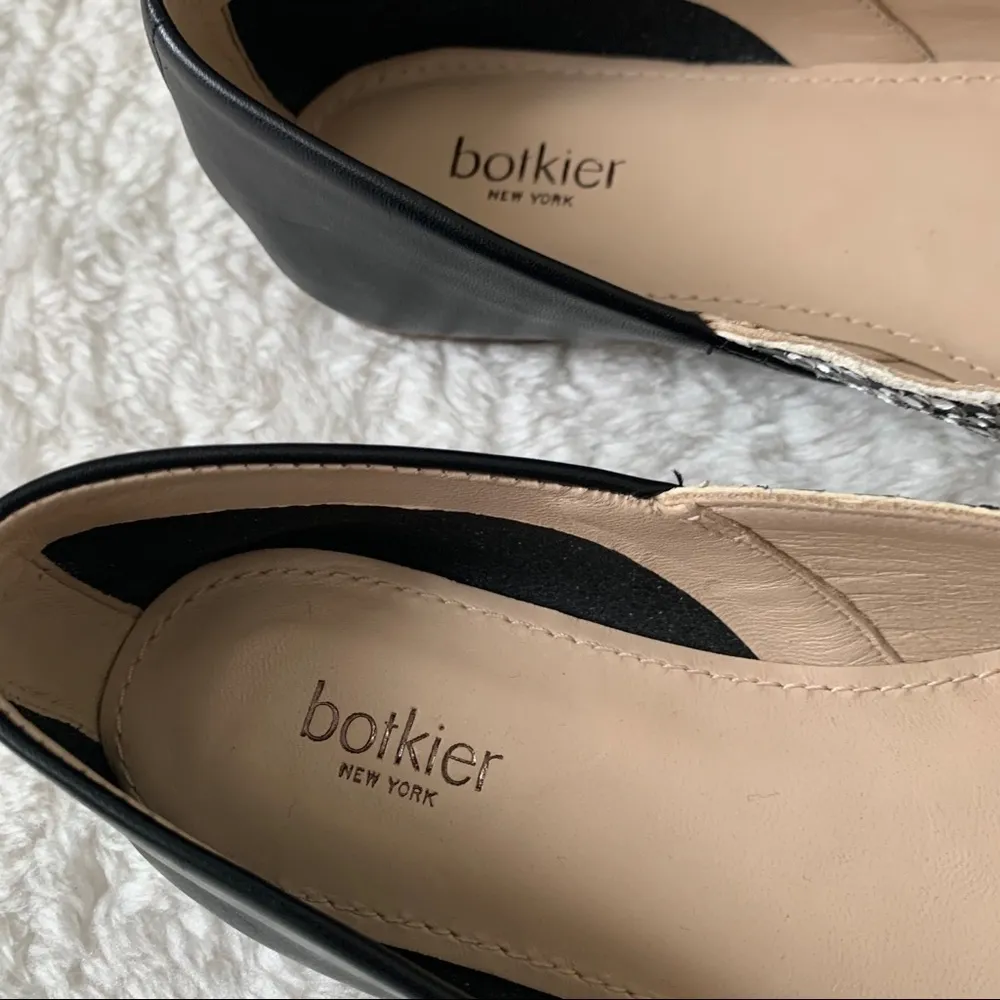 Botkier Britt Black & White Printed Textured Mixed flats size 5 NEW - Image 2