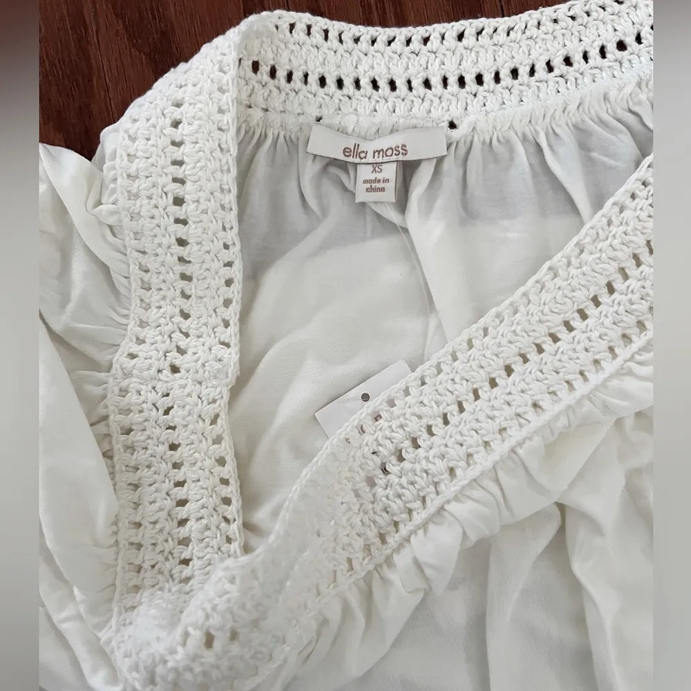 Ella Moss Modal tops in white,-small - Image 3