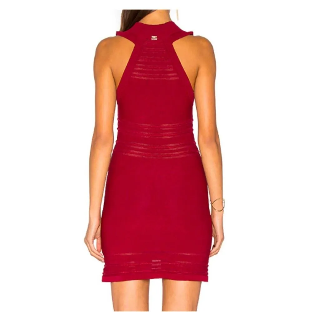 FOR LOVE AND LEMONS Knitz Rivington Bodycon Dress red medium - Image 3