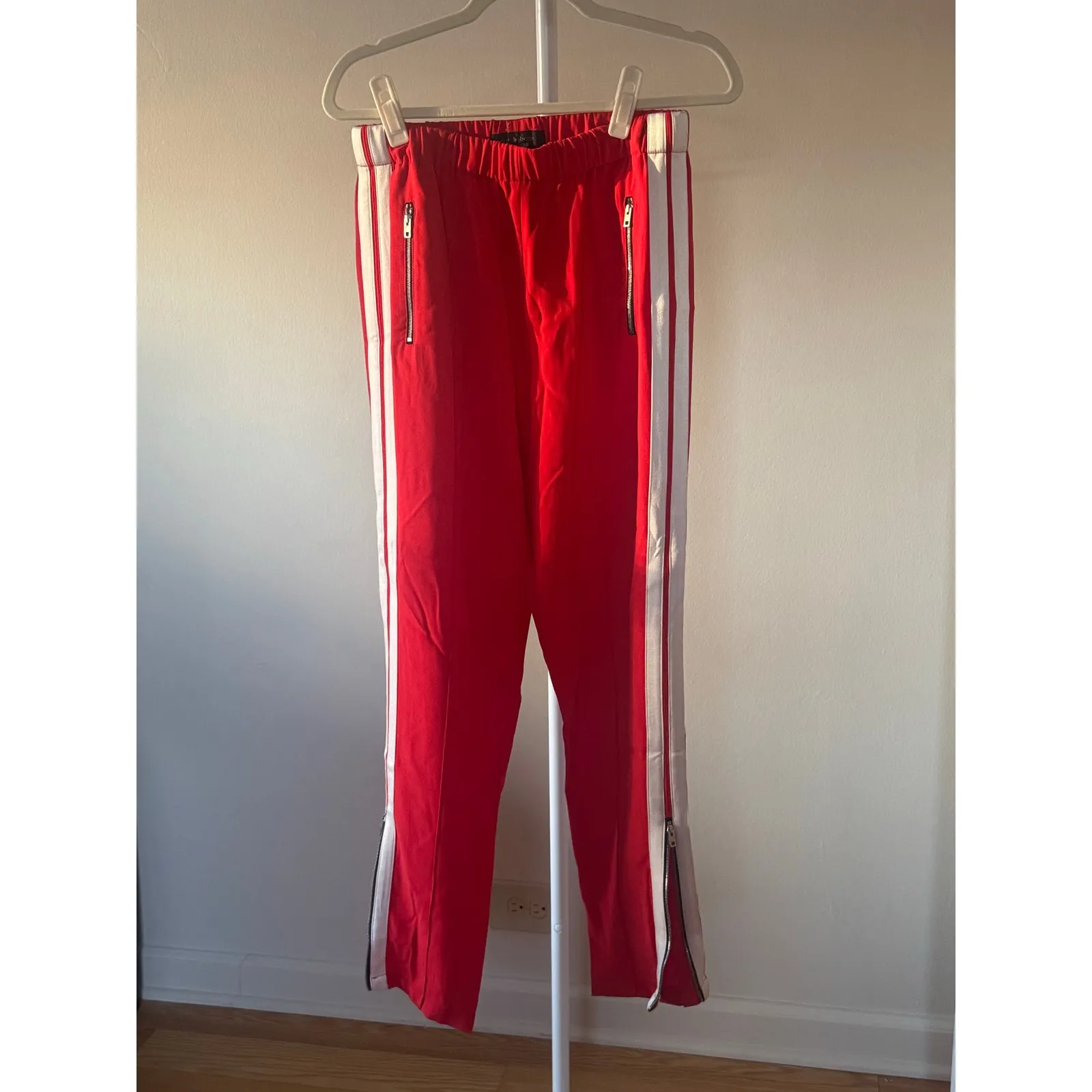 Rag & Bone Mini Red Stripe Track Pant Sportswear Athleisure - S Made in USA - Image 3