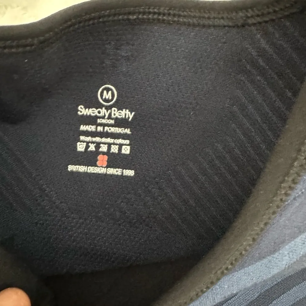 Sweaty Betty Interval Seamless 7/8 Leggings (XS) Sports tank M)Black and Navy - Image 8