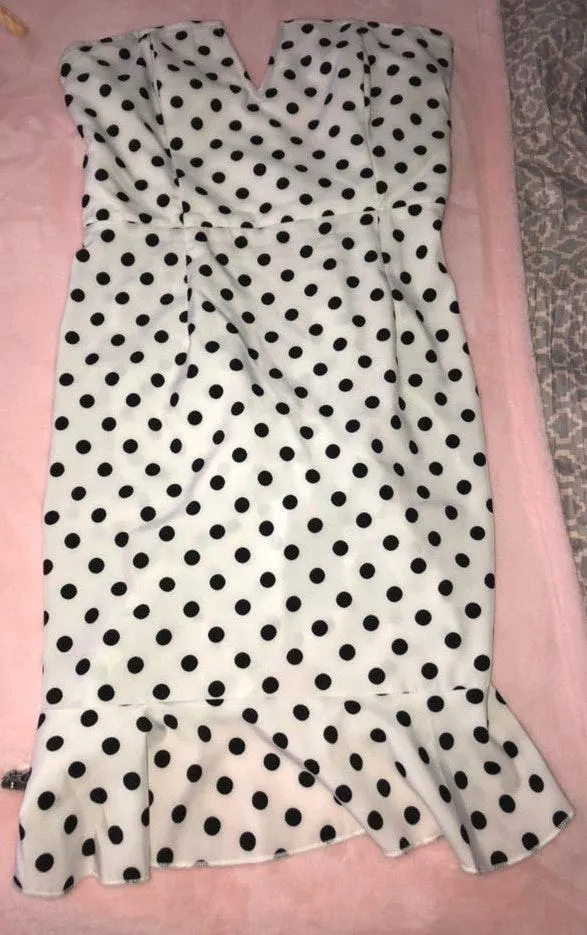 Showpo Polka Dot Dress - Image 3