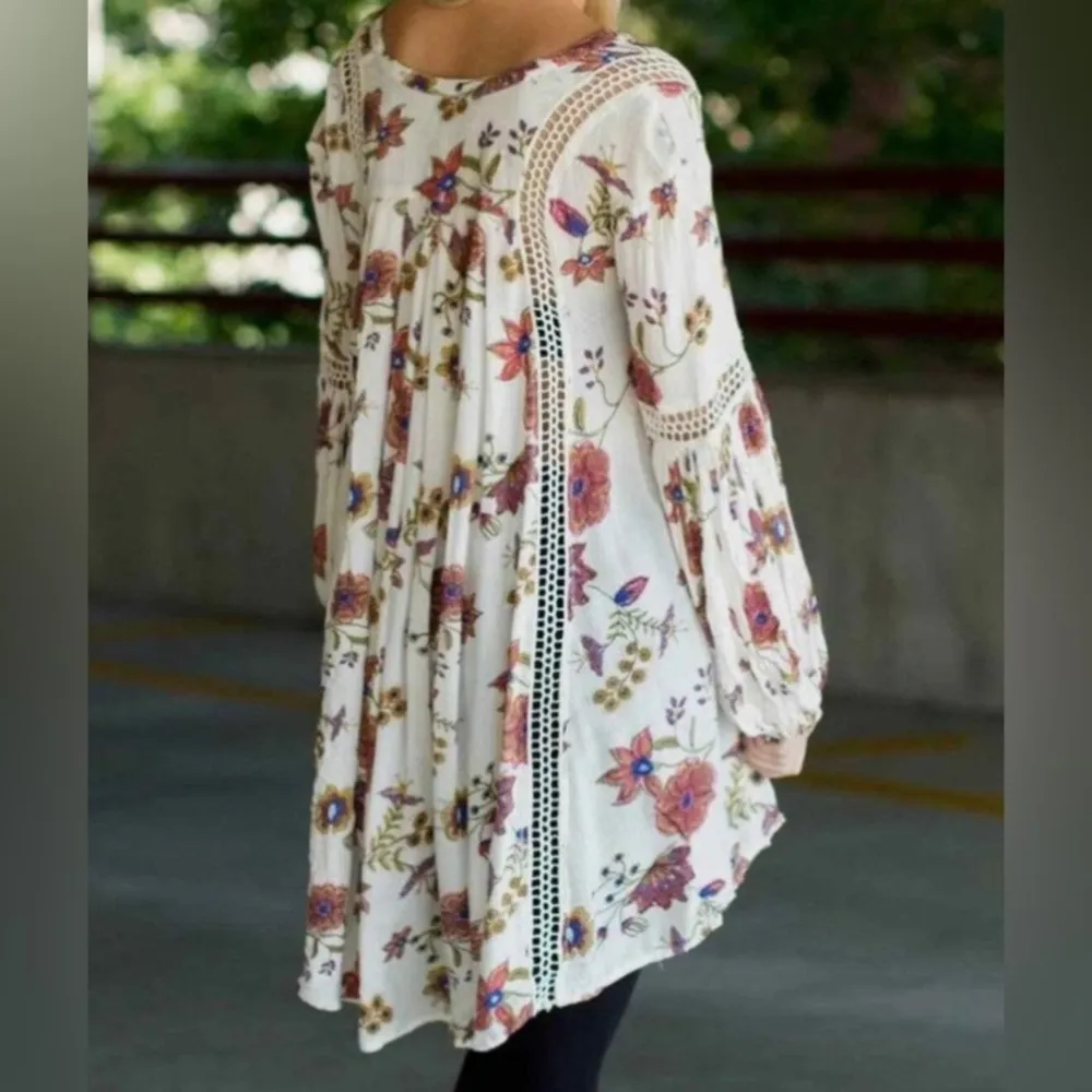 Free People Just the Two of Us Tunic Dress M - Image 3