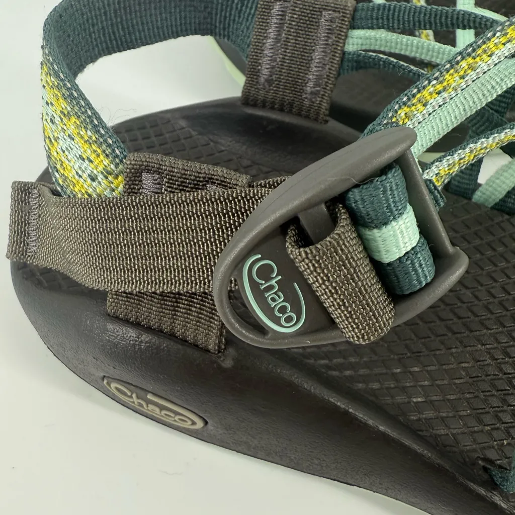 Chaco ZX/3 Classic Triple Strap Sport Sandals Shoes Teal Mint Green Women Size 9 - Image 8