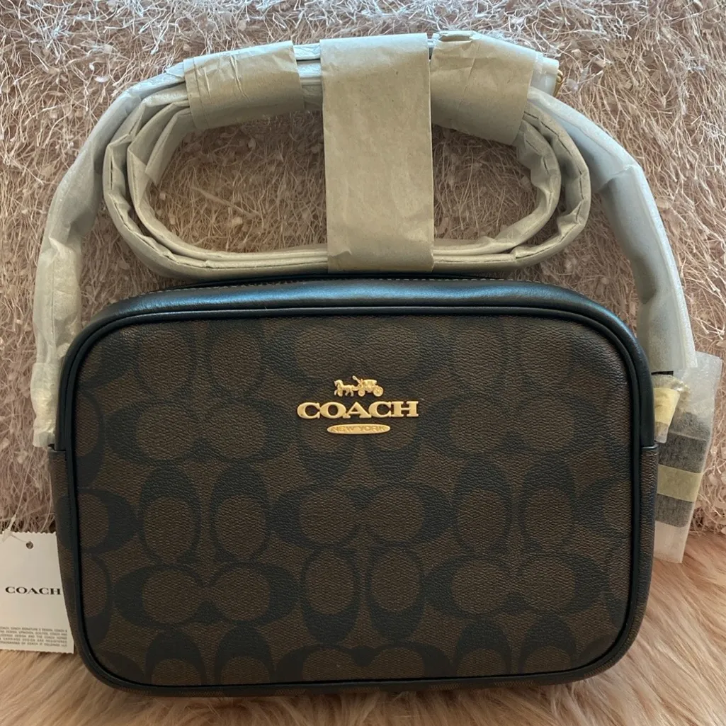NWT Coach Jamie Camera Bag In Signature Canvas - Image 3