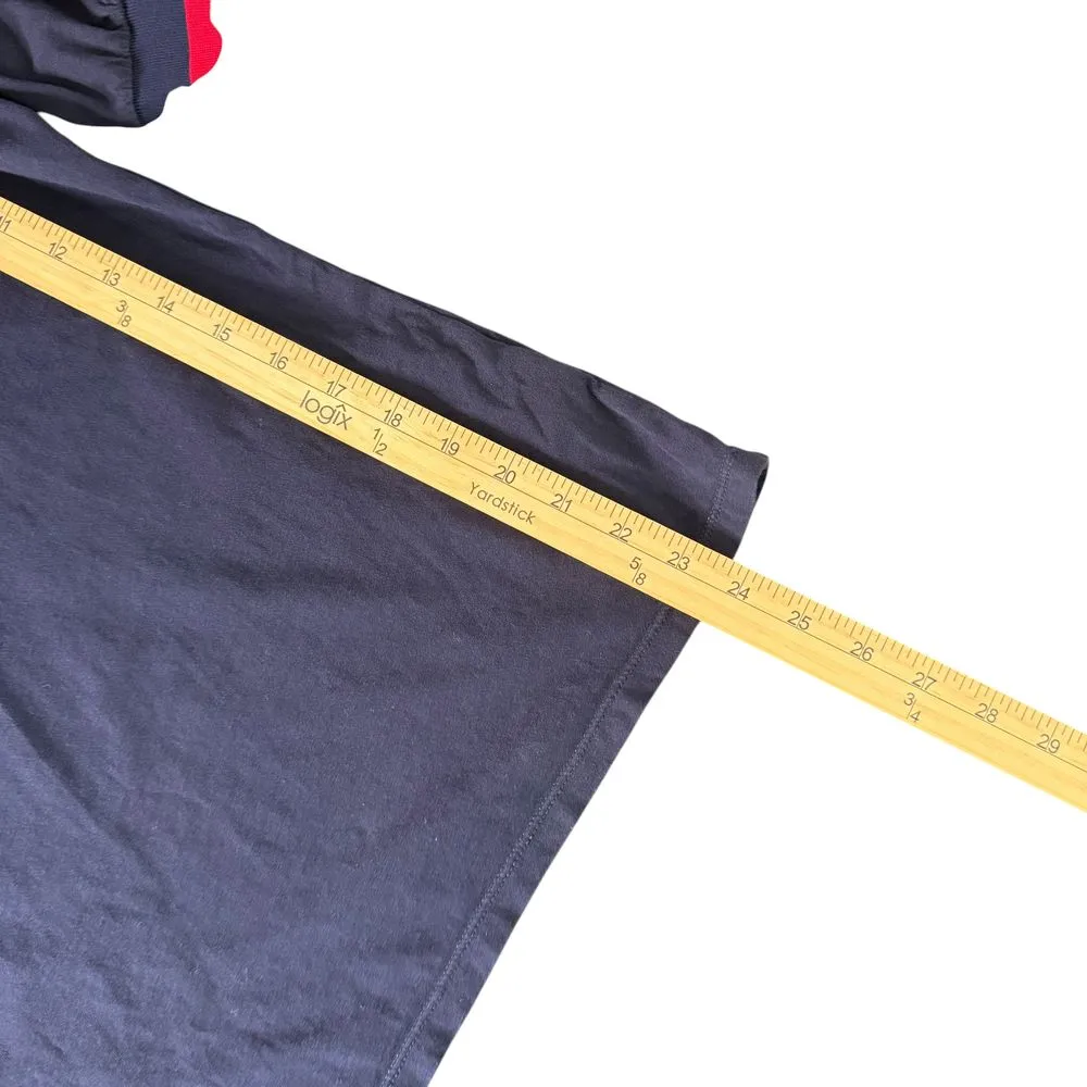 Ralph Lauren Navy Blue Top Womens Size XL Red Stripe‎ Short Sleeve Ribbed - Image 12