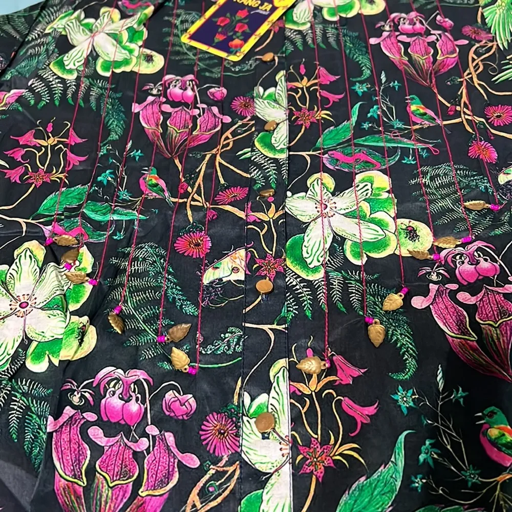 NWT Pakistani designer rang ja kurta kameez. Long style. Size medium. Pink - Image 5