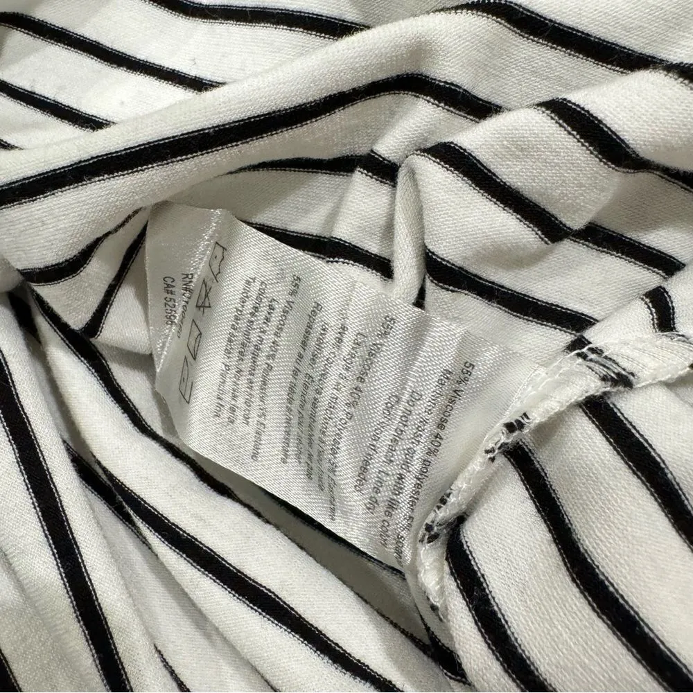 Kavu Lenora Black White Stripes Pocket Dress Women’s Small - Image 4