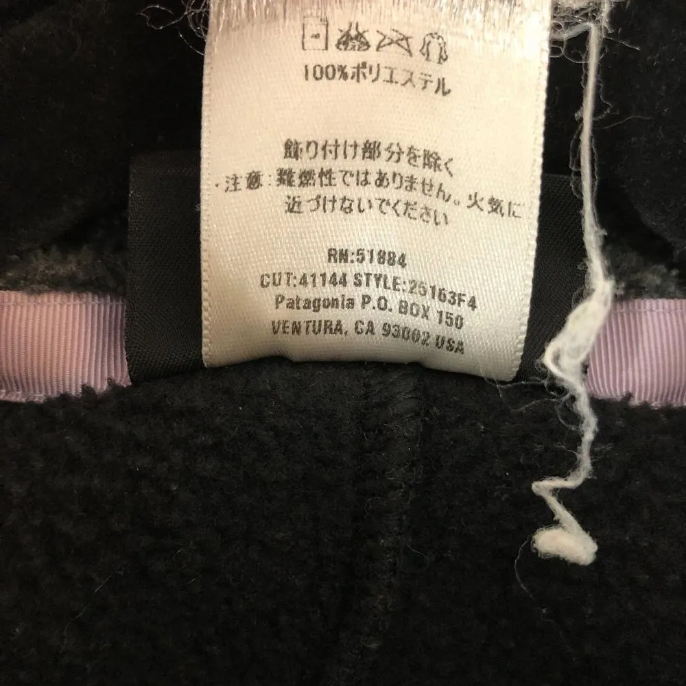 Patagonia Womens Synchilla Vest Fleece Full Zip Pockets Black S - Image 5