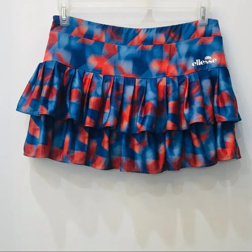 Ellesse Women`S Zatanna Tennis Skort orange and blue sz Large - Image 43