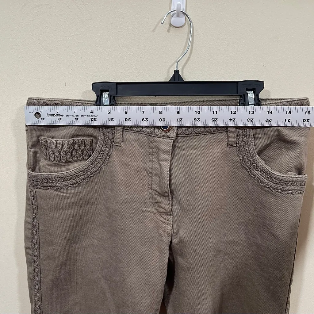 ETRO Milano Italy Pattern Denim Skinny Jeans Designer Y2K Women EU 32 - Image 2