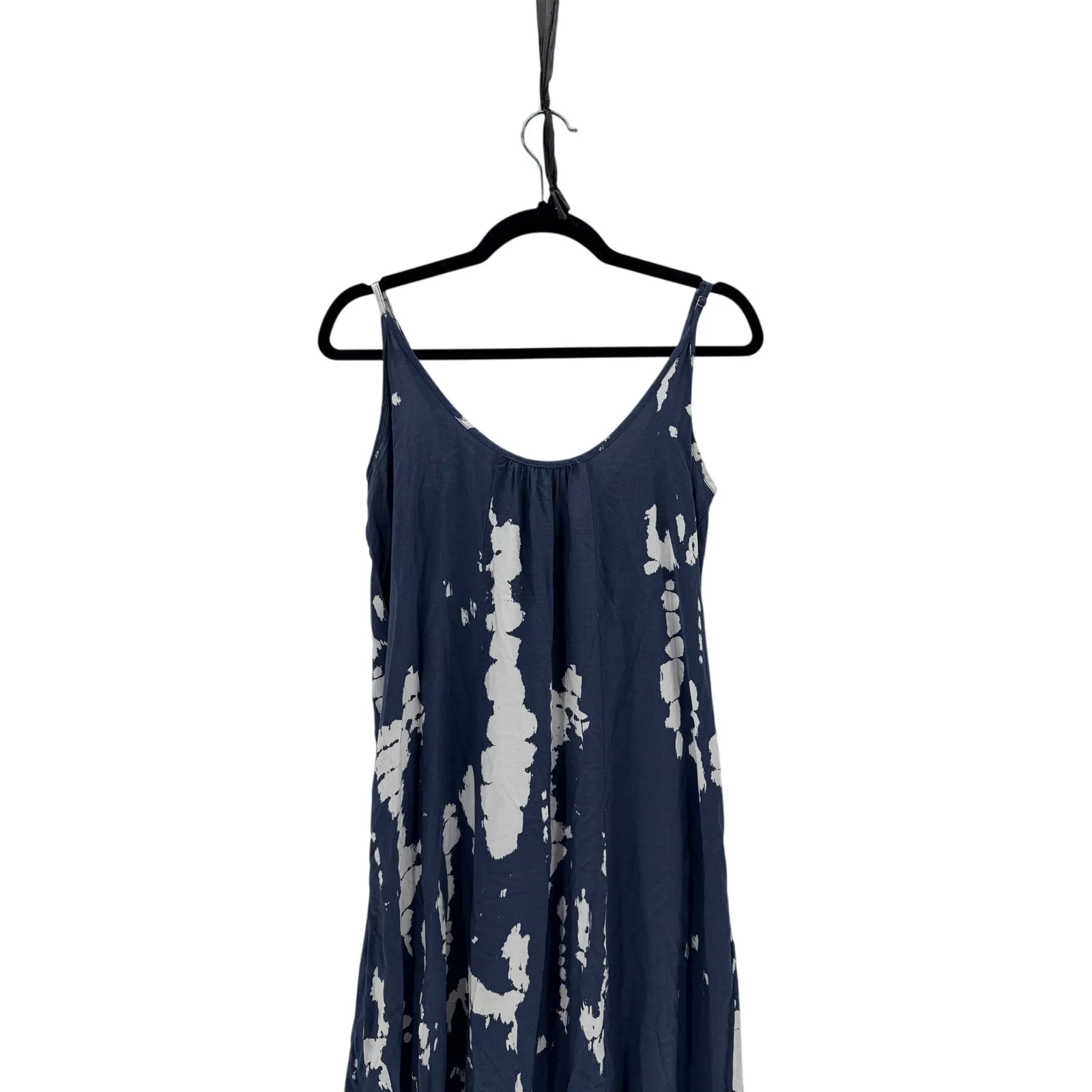 Buenos Ninos U Neck tie dye gray hi lo Dress Adjustable straps size M travel Blue Size M - Image 6