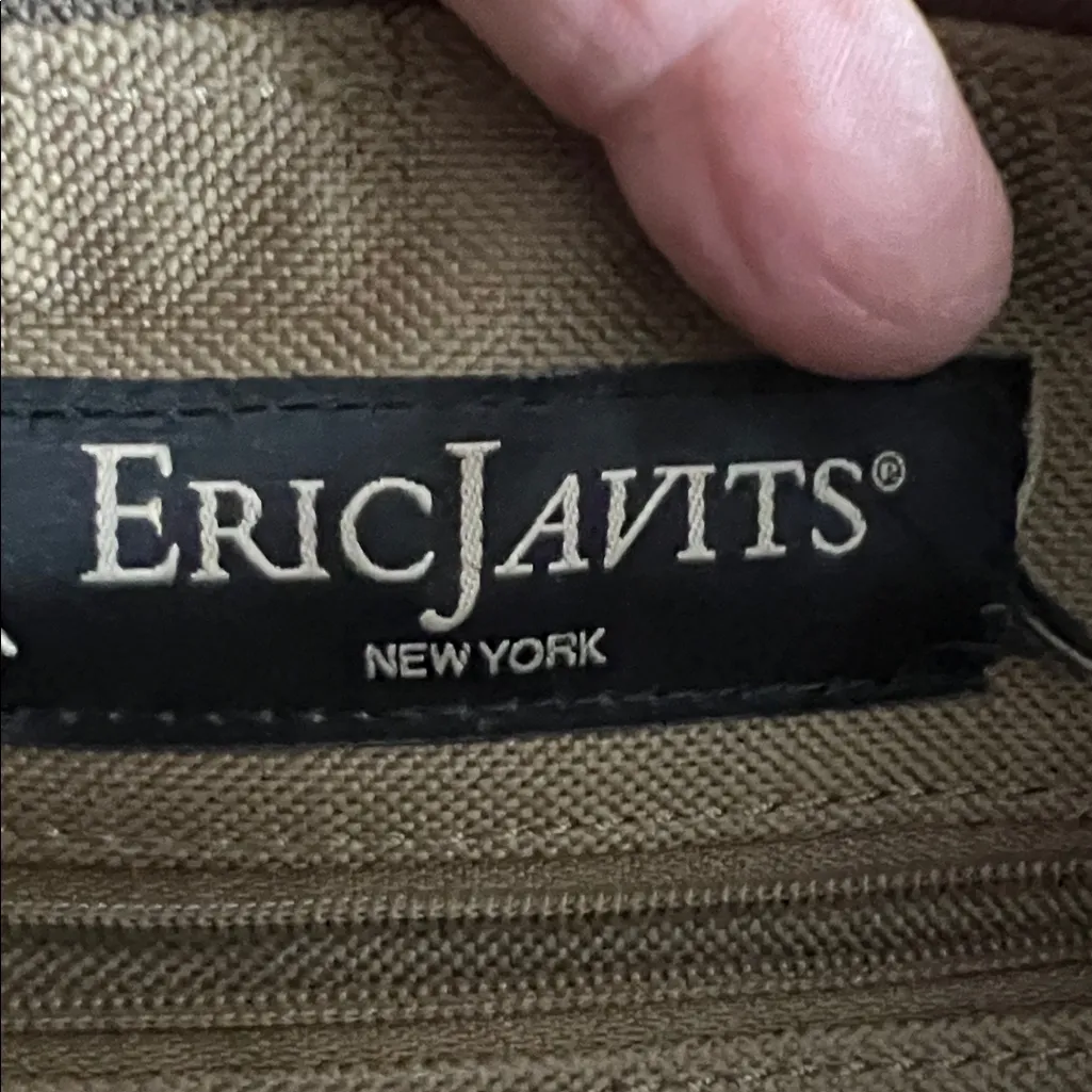 Eric Javits Squishee Handbag Like New Fall Wear! Black - Image 7