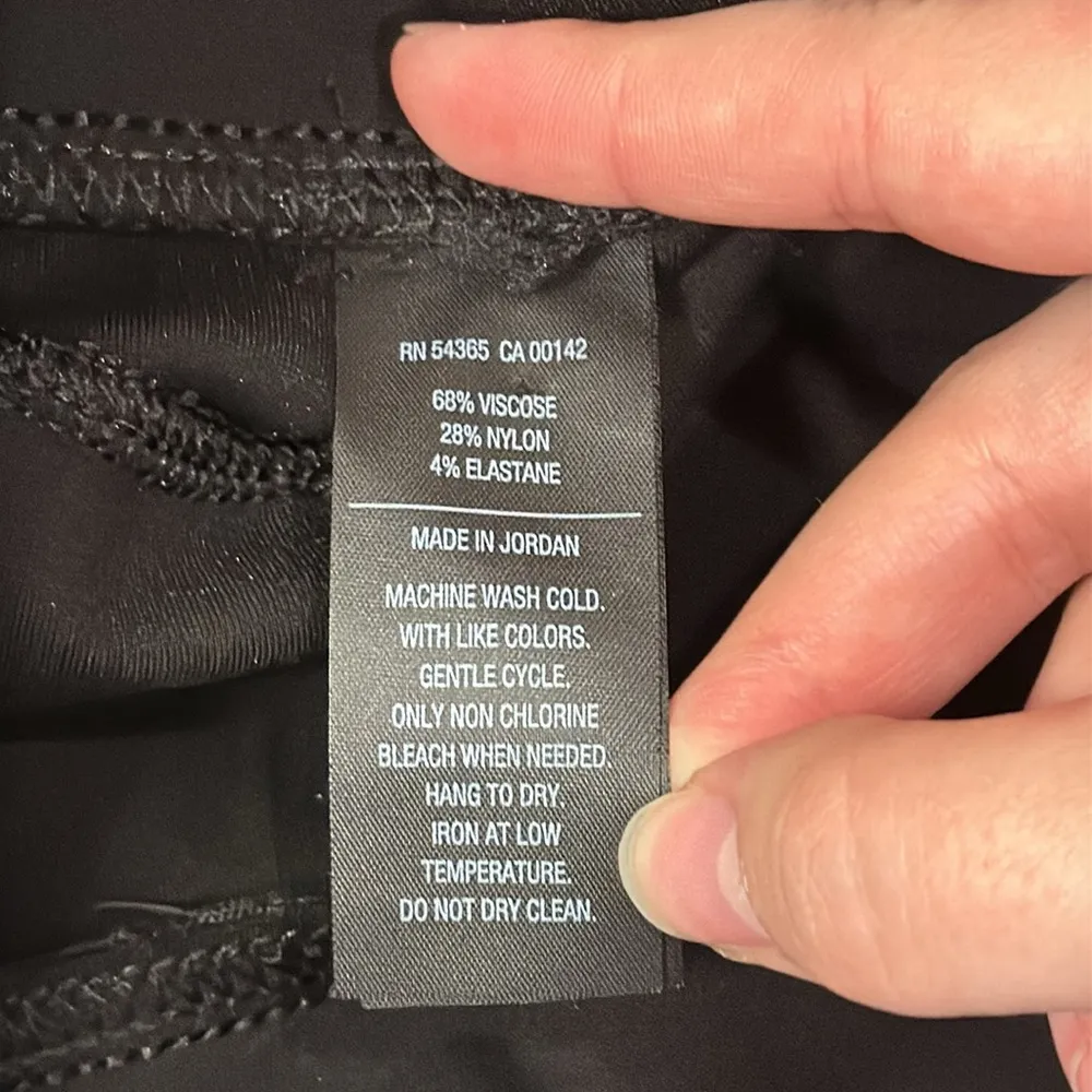 Luxe Slims Women’s Stretch Pants Leggings Ankle a la cheville black Size M - Image 11