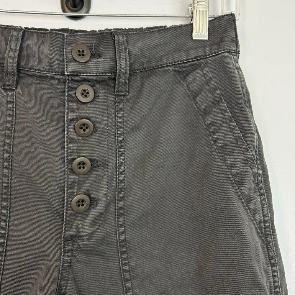 NWT Madewell Griff Pull-On Tapered Fatigue Grey Cargo Pants Size 25 - Image 8