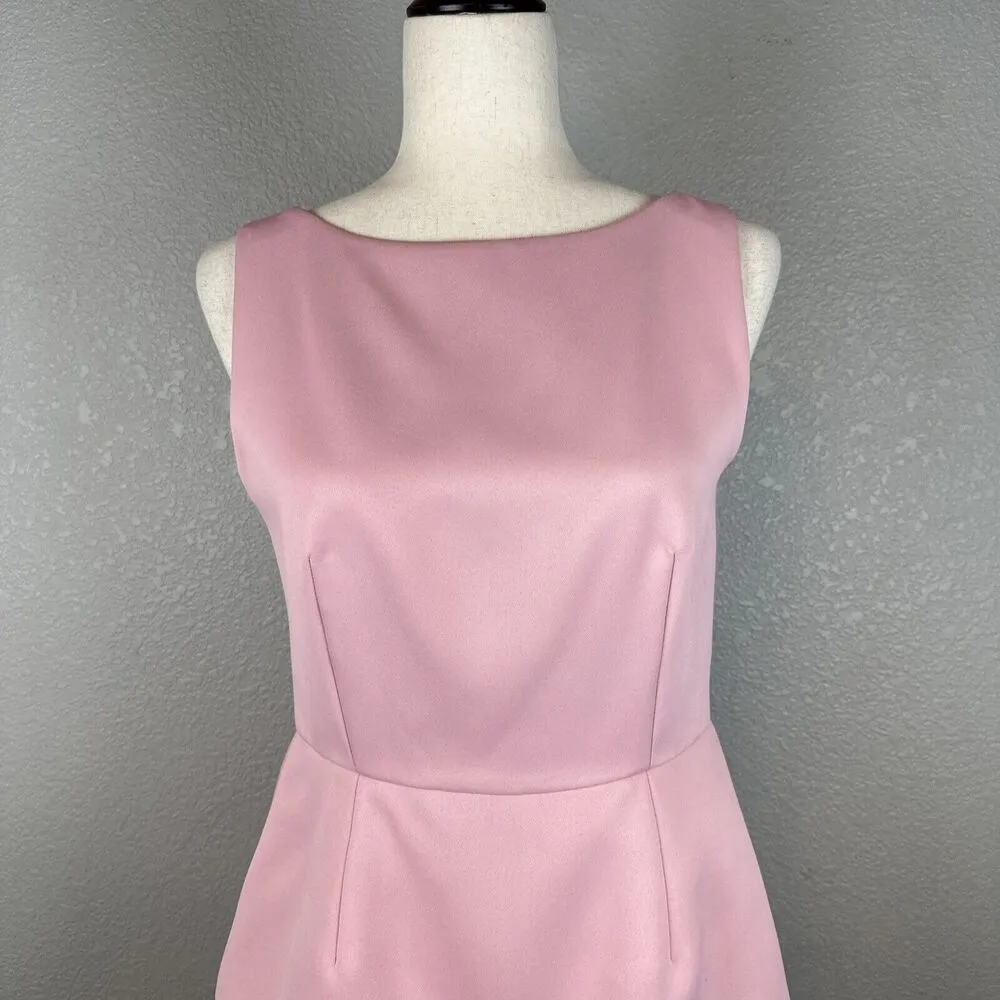 Halston Heritage Floor Length Ball Gown Dress Size 6 Layered Organza Skirt Pink - Image 2