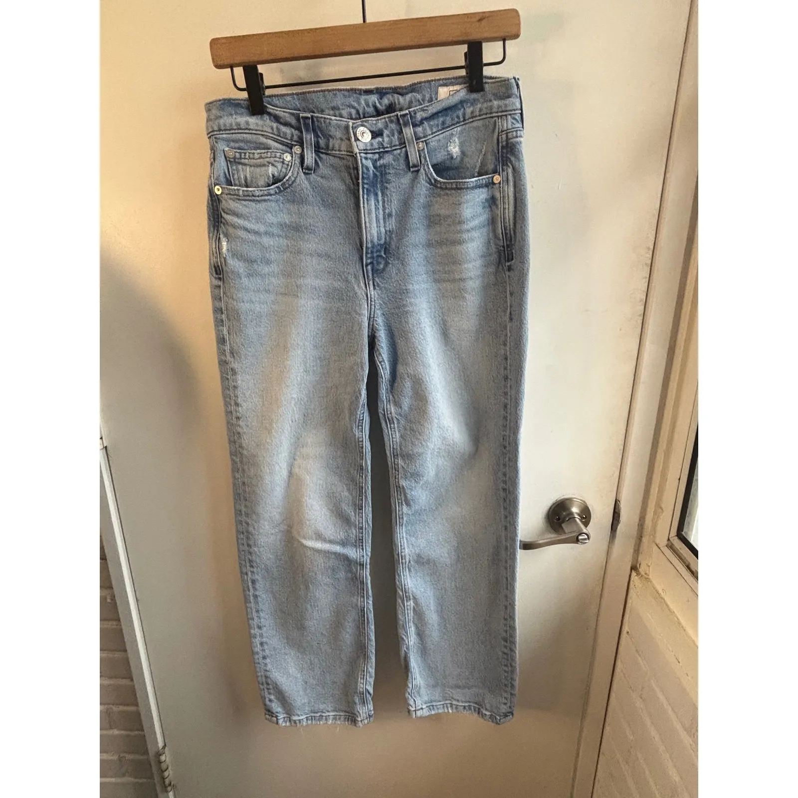 AYR The YaYa Jeans 29 boho layered lyocell flattering classic distressed luxury - Image 2