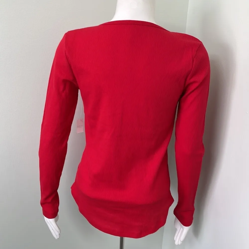 Love by Gap Red Pajamas NEW Valentine’s Day Medium - Image 4