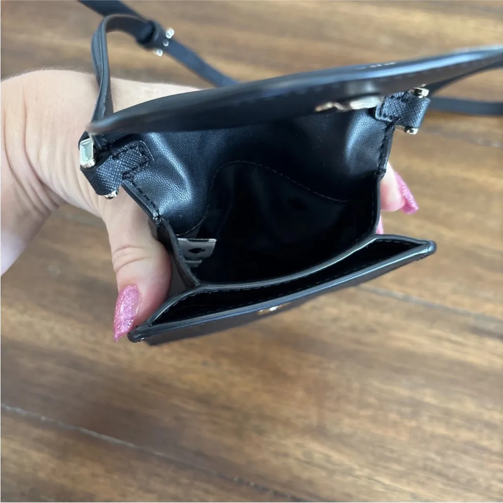 Kate Spade Black Cameron north south flap phone crossbody Bag - Image 7