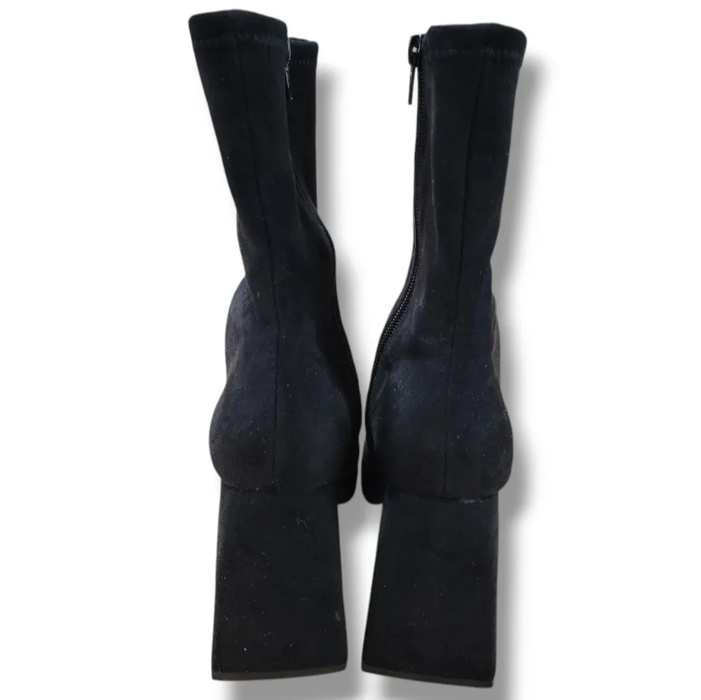 Lulus Shoes Size 6 Women's Lulus Mazarine Faux Suede Platform Mid-Calf Boots EUC Women's Shoes - Image 7