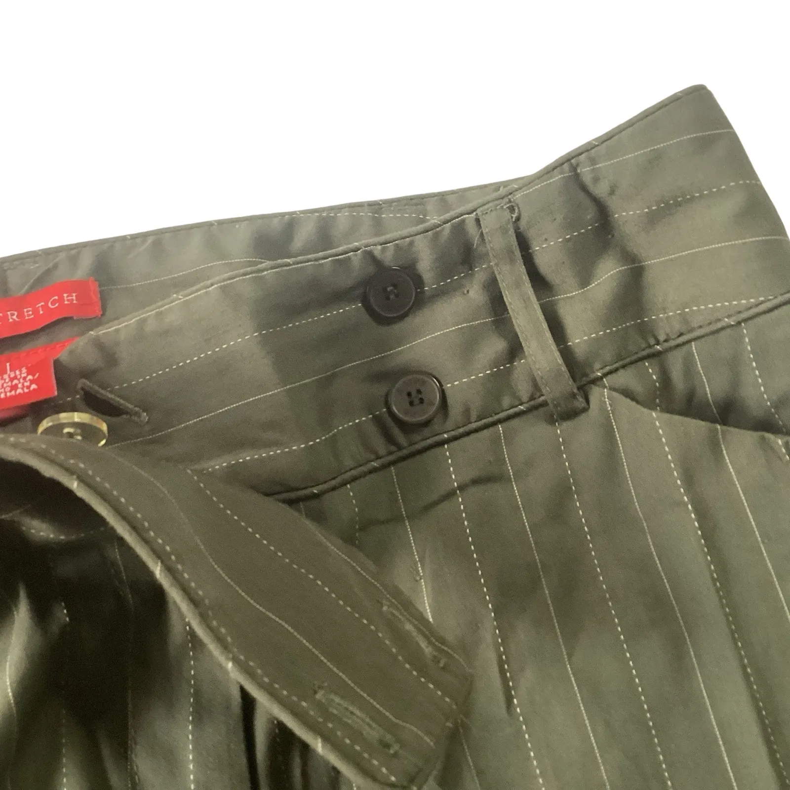 A Line Stretch Pinstripe Pants - Image 3