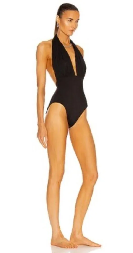 NORMA KAMALI halter neck Low Back swimsuit, Black, Small, BRAND NEW, $160 - Image 10