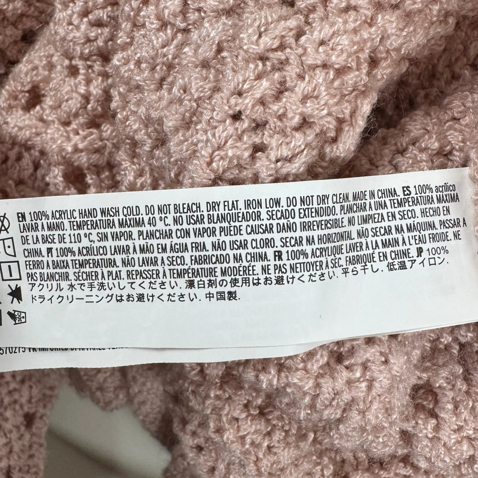 Forever 21 Pastel Pink Open Knit Sweater Small - Image 7