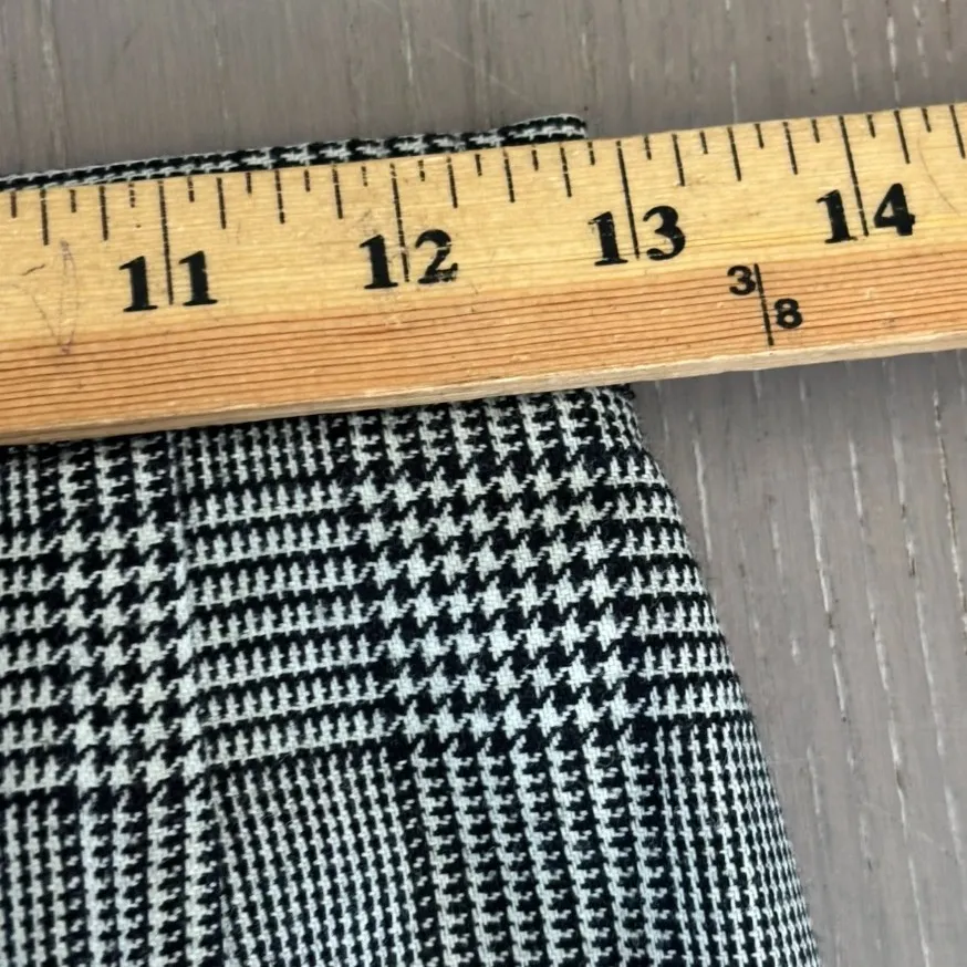 Vintage Talbots 100% Wool Pencil Skirt Sz 6 Houndstooth‎ Classic Academia Twee - Image 6