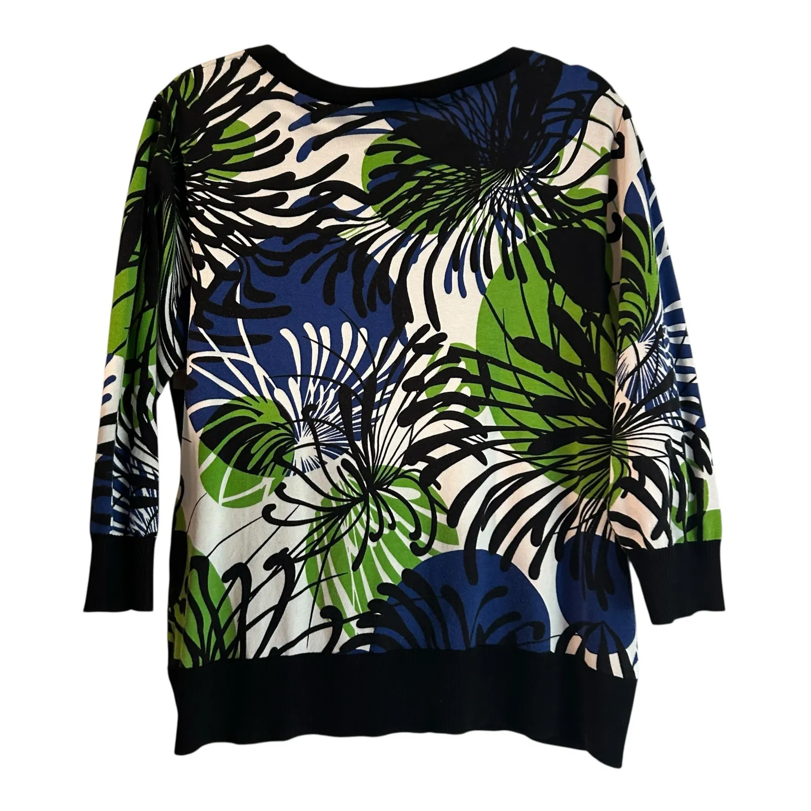 Sweater Jersey Floral Abstract XL 18 - Image 6