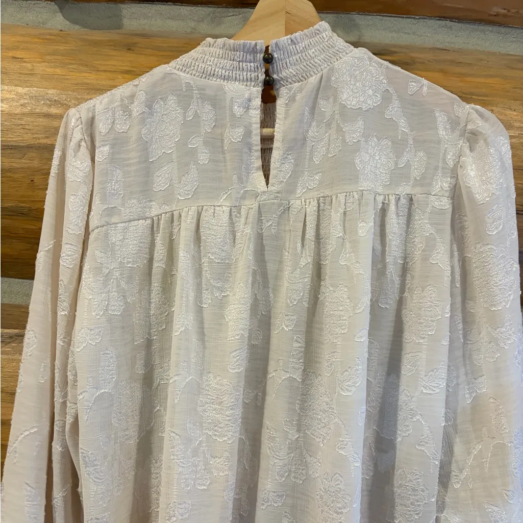 Knox Rose Mockneck Cream Long Sleeve size M - Image 5