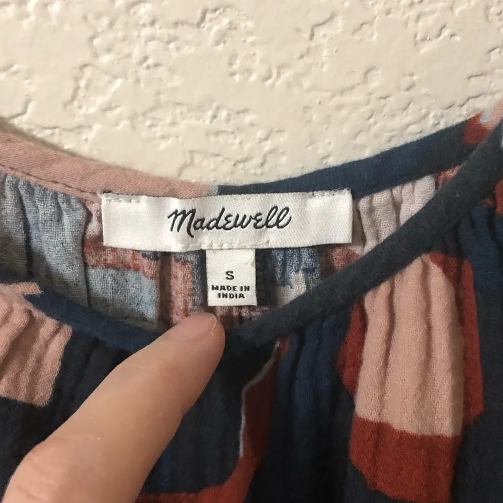 Madewell Lightestspun Tie Strap Ruffle Hem Dress in Color Collage Twilight - SM - Image 3