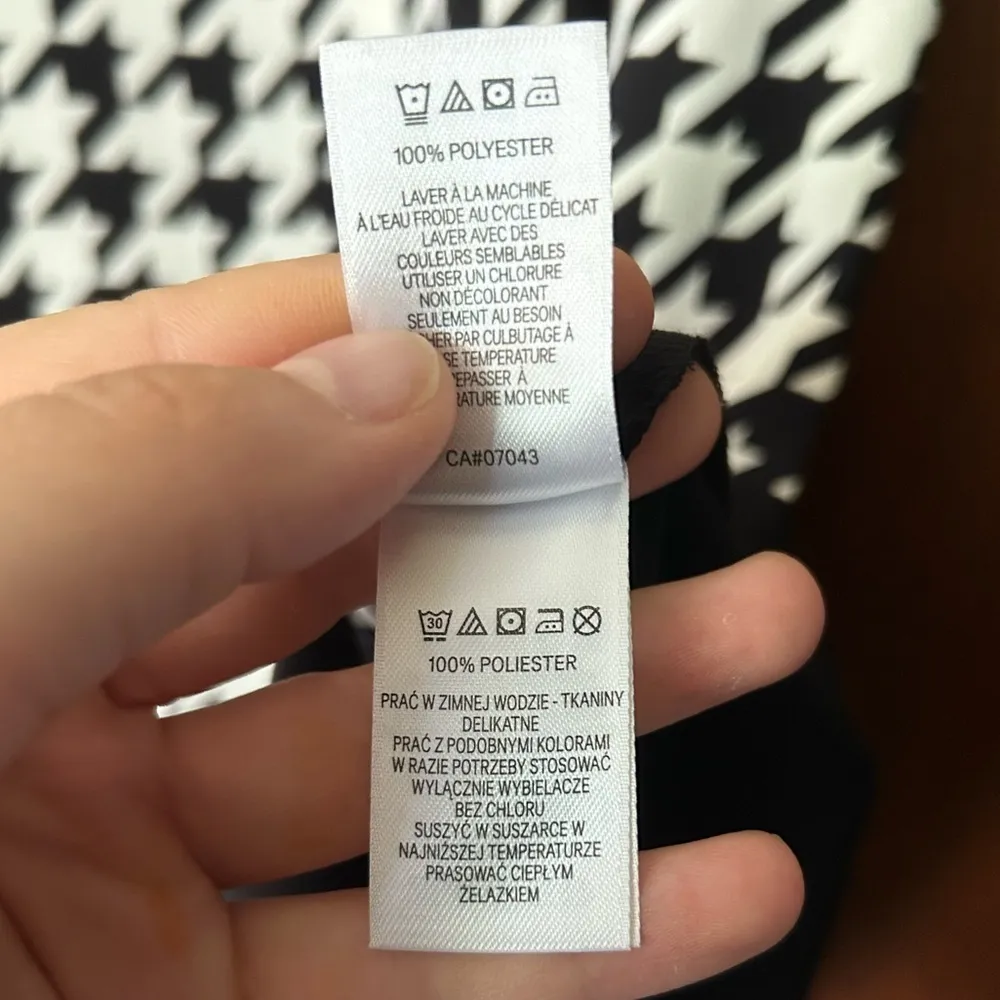 NWOT Cynthia Rowley gold zip Houndstooth short sleeve Sheath size 6 - Image 12