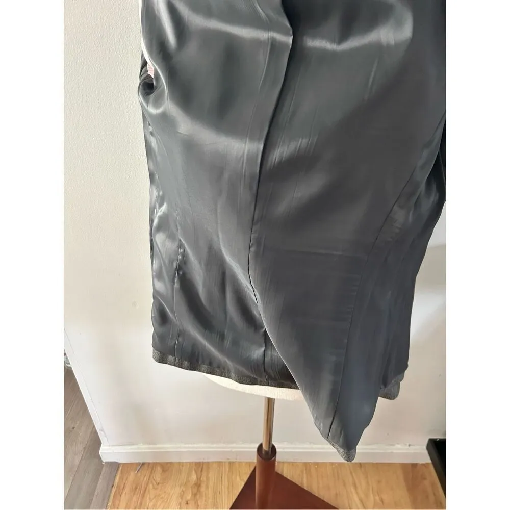 J crew gray blazer size 2 two bottom form fitting work blazer classy stylish wo Gray - Image 6