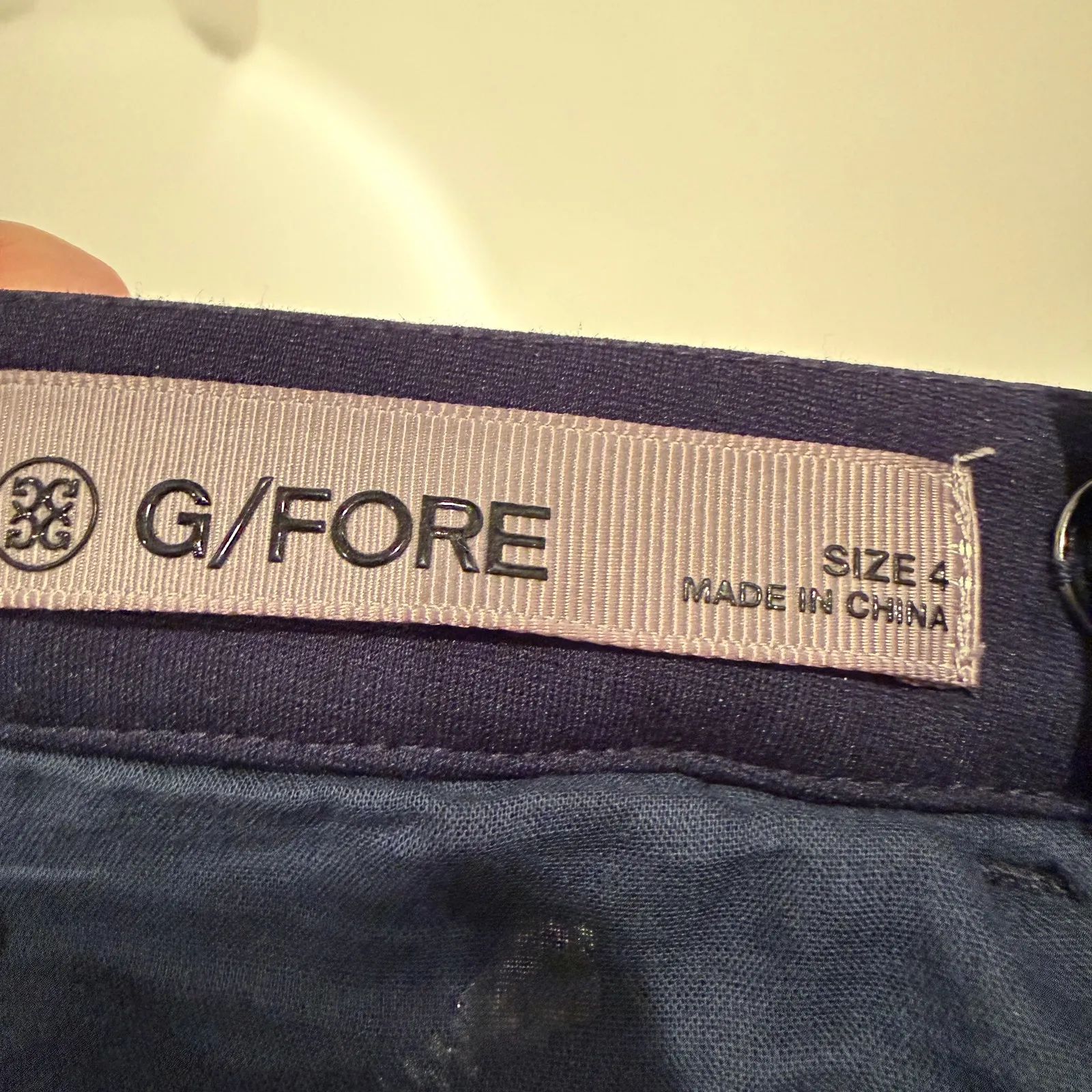 G/Fore Womens Double Knit Moto Twill Stretch Golf Pants Navy Blue Size 4 NWT - Image 7