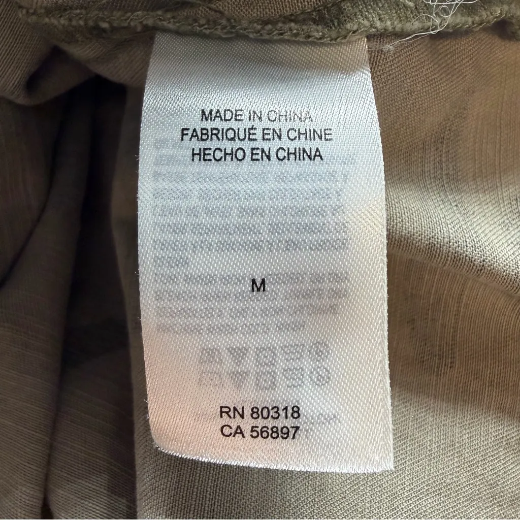 Lucky Brand Women's Camo Shirt Jacket M Military utility button front camouflage - Image 8