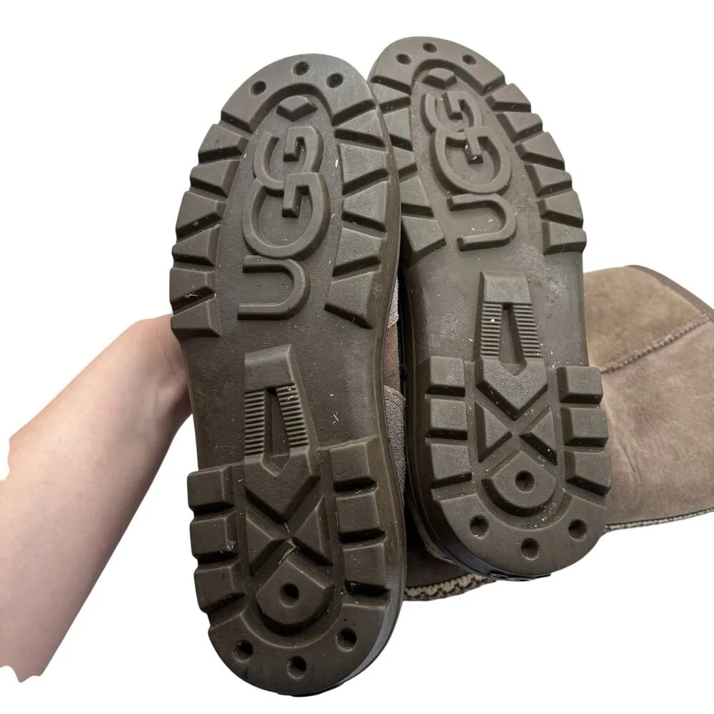 UGG Australia Ultra Tall Women's Brown Sheepskin Winter Boot Wool Lined SZ 7 - Image 6