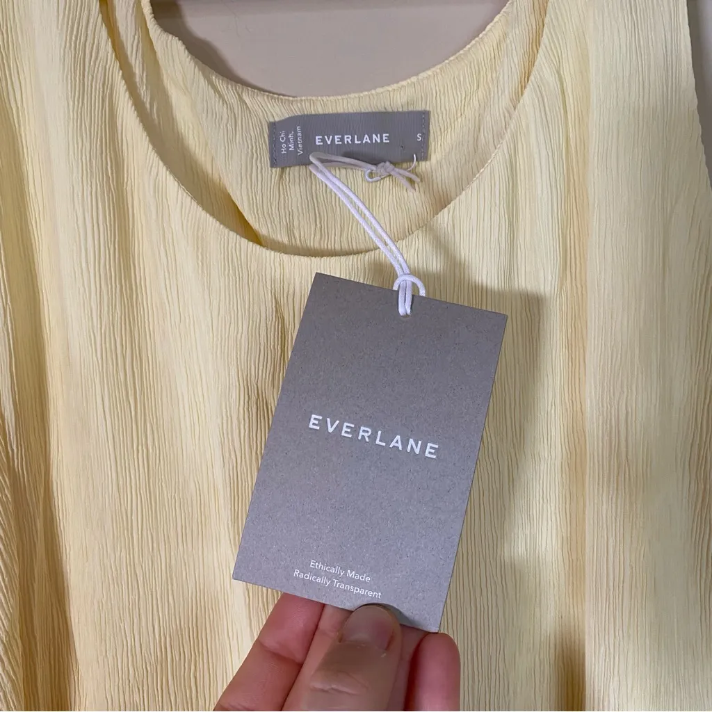 Everlane The Naia Ripple Midi Tank Dress In Pastel‎ Yellow - Image 11