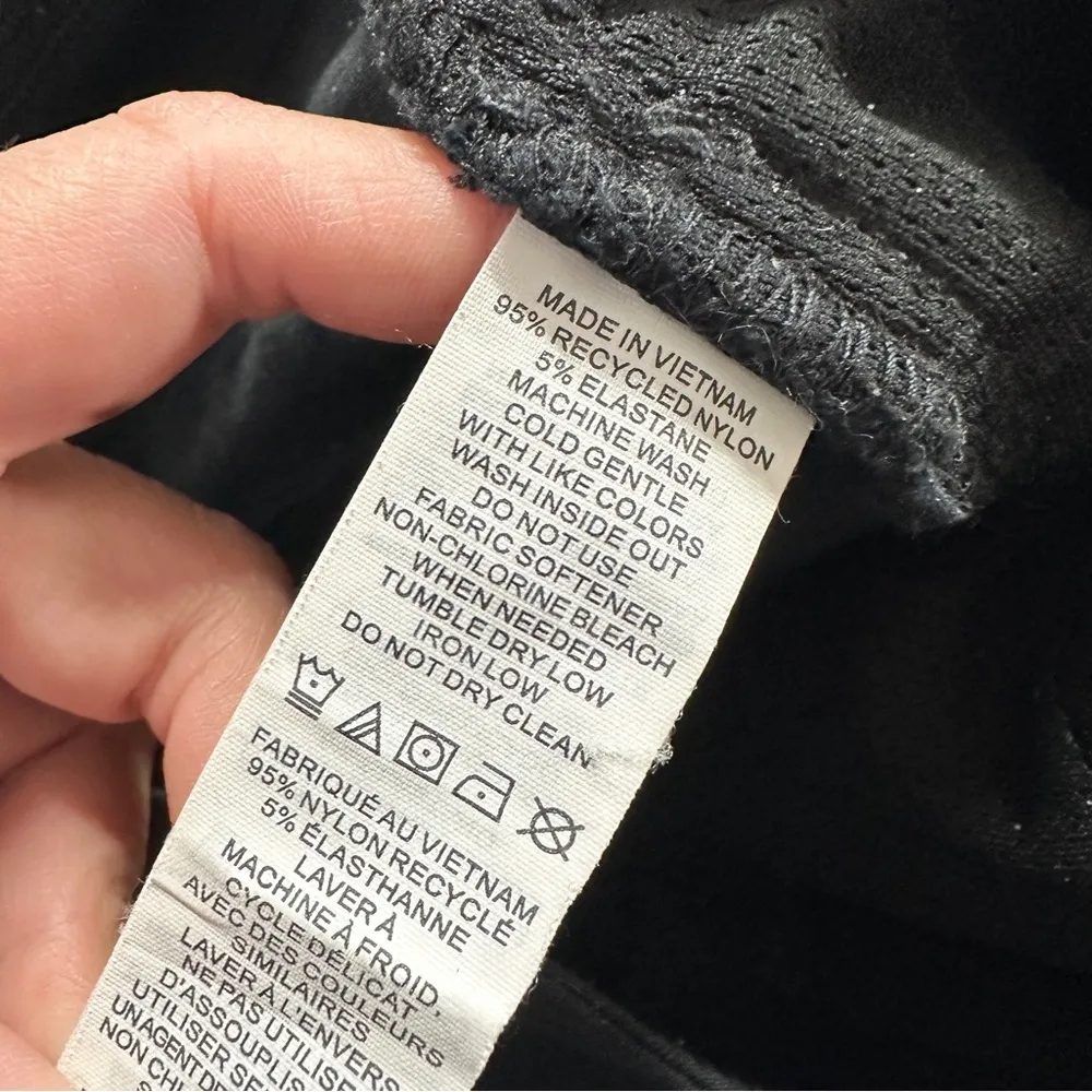 Prana Halle II Pants Mid Rise Hem Roll Up UPF 50+ Outdoor Hiking in Black 4 Tall - Image 13