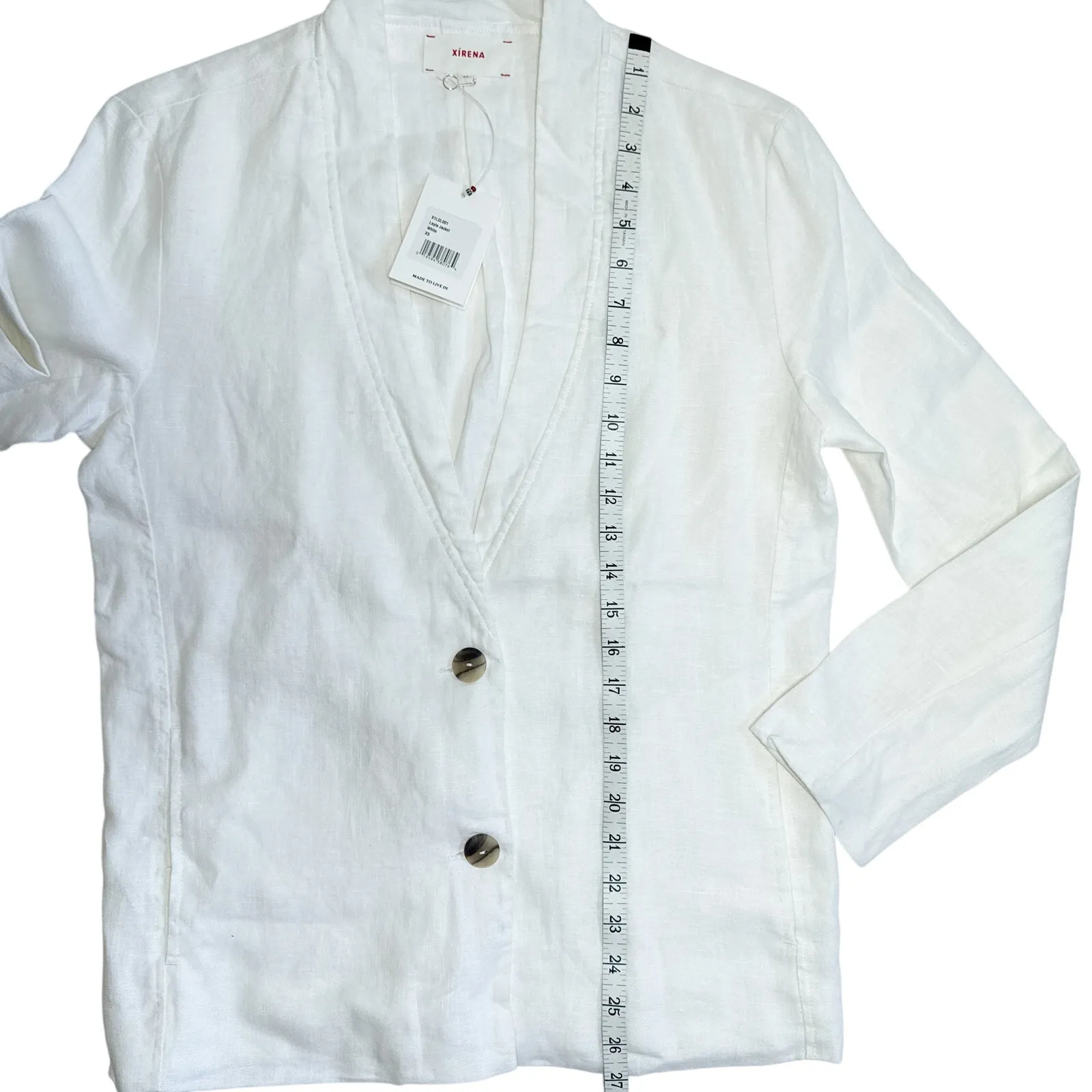 Xirena Layla White Linen Jacket Size XS New - Image 13