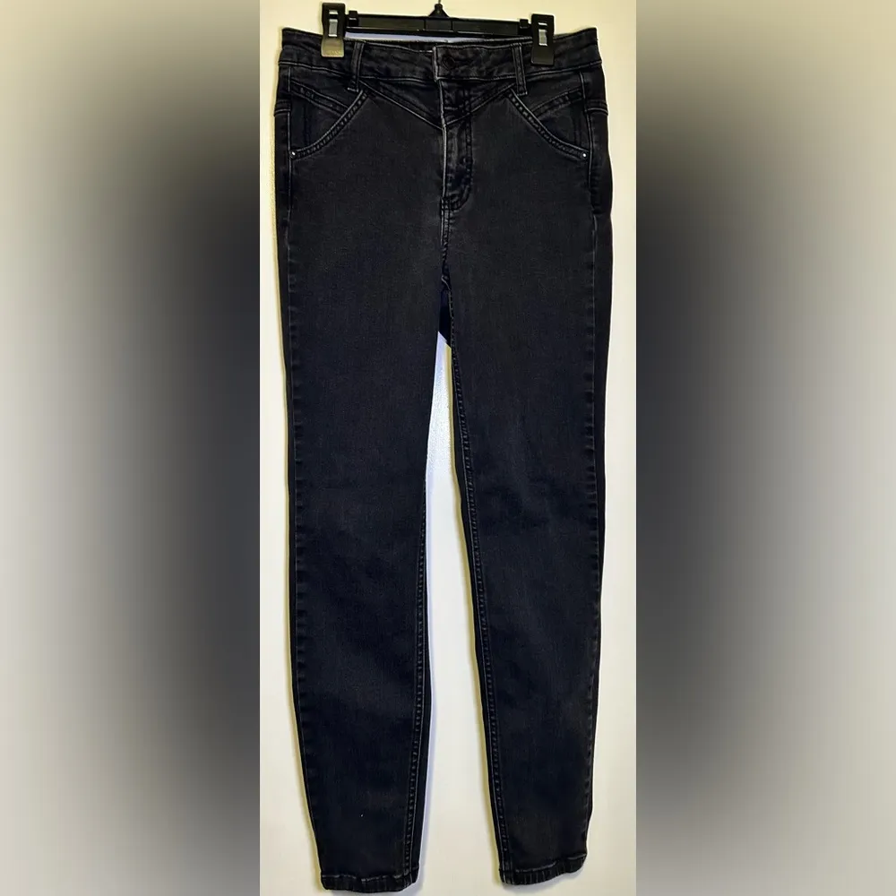 We the free Riley seamed black high rise skinny jeans size 29 - Image 5