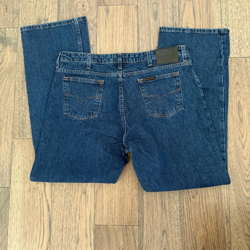 Harley Davidson dark denim jeans 16 R Blue - Image 2