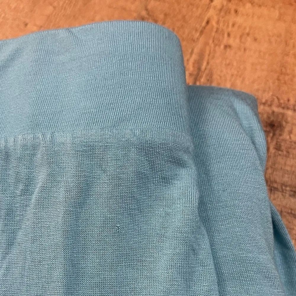 Gloria Vanderbilt Women's Medium Pastel Blue Maxi Skirt Elastic Waist Spring - Image 5